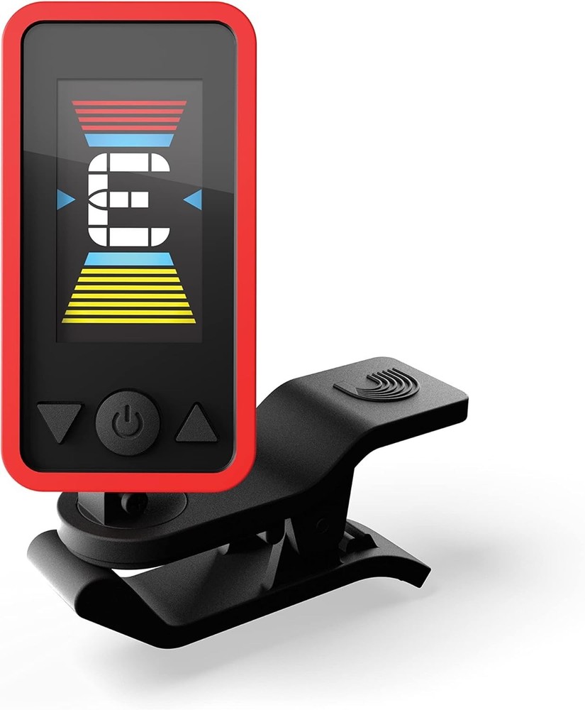 Eclipse Headstock Clip On Guitar Tuner, , Red