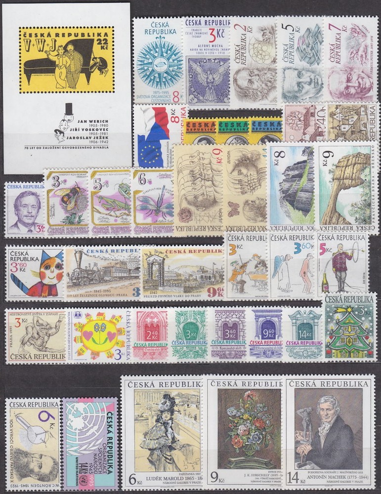 CZECH REPUBLIC - 1993-2000 COMPLETE COLLECTION with SHEETS - **MNH**