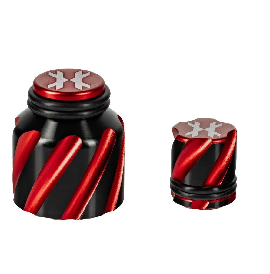 HK Army Paintball Elite Thread/Fill Nipple Protector Kit Orbit Red