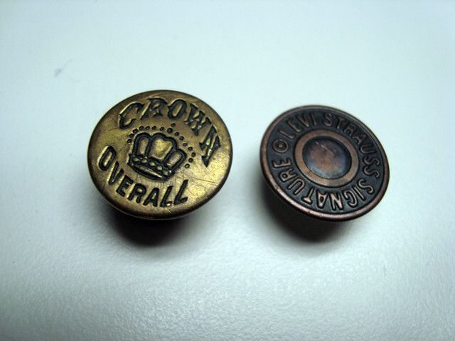 Vintage Crown Overalls & Levi Strauss Buttons
