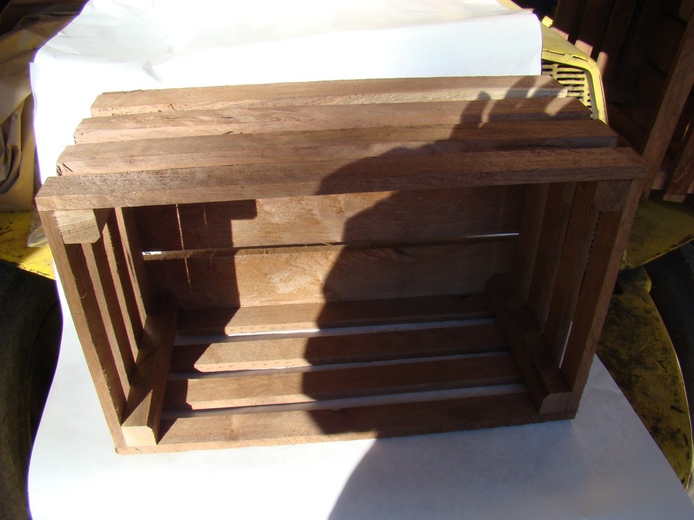 1/2 Bushel Black Walnut Decorative Crate