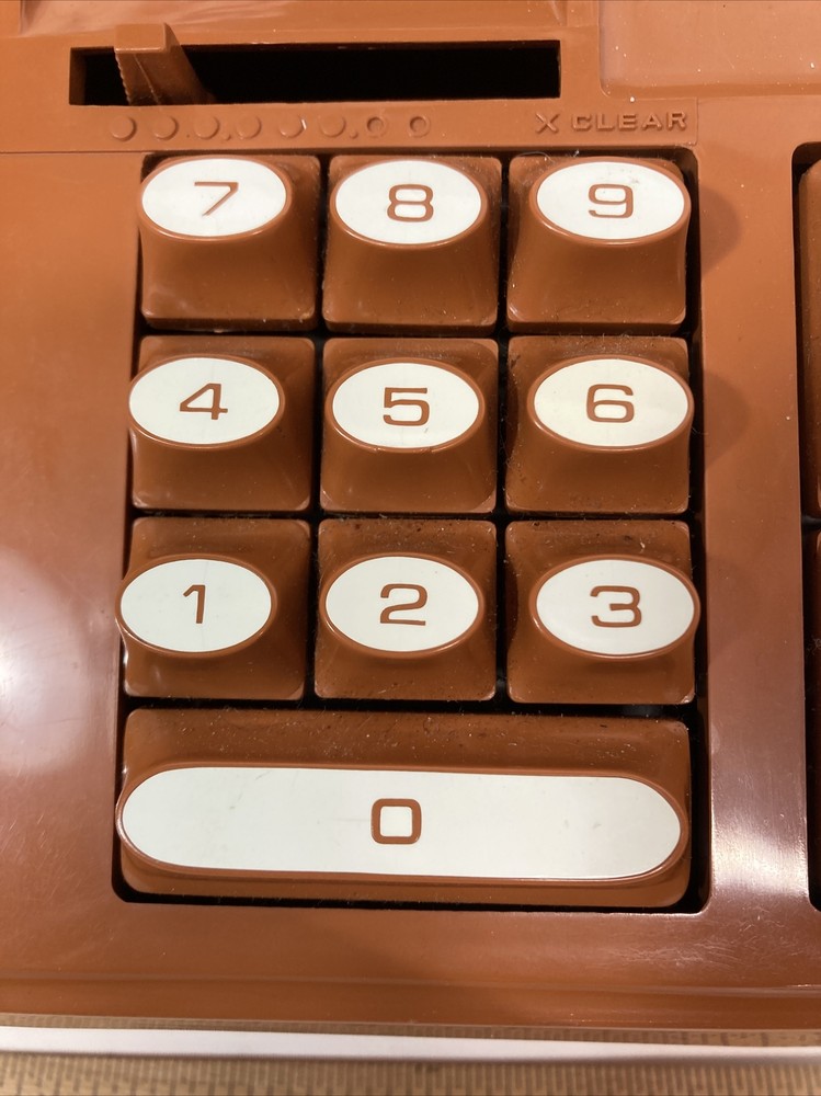 Vintage Sears Roebuck Adding Machine Burnt Orange 888.58801