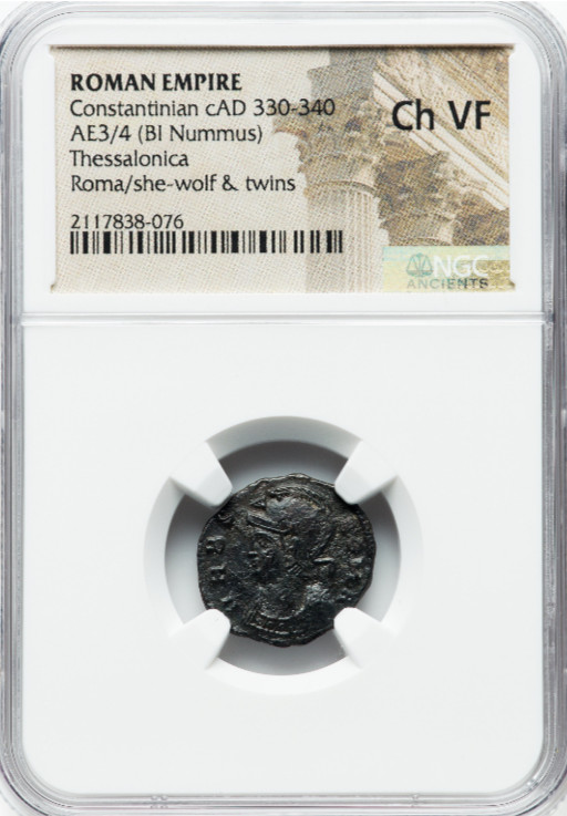Ancients: Constantinople Commemorative (ca. AD 330-340) NGC Ch VF