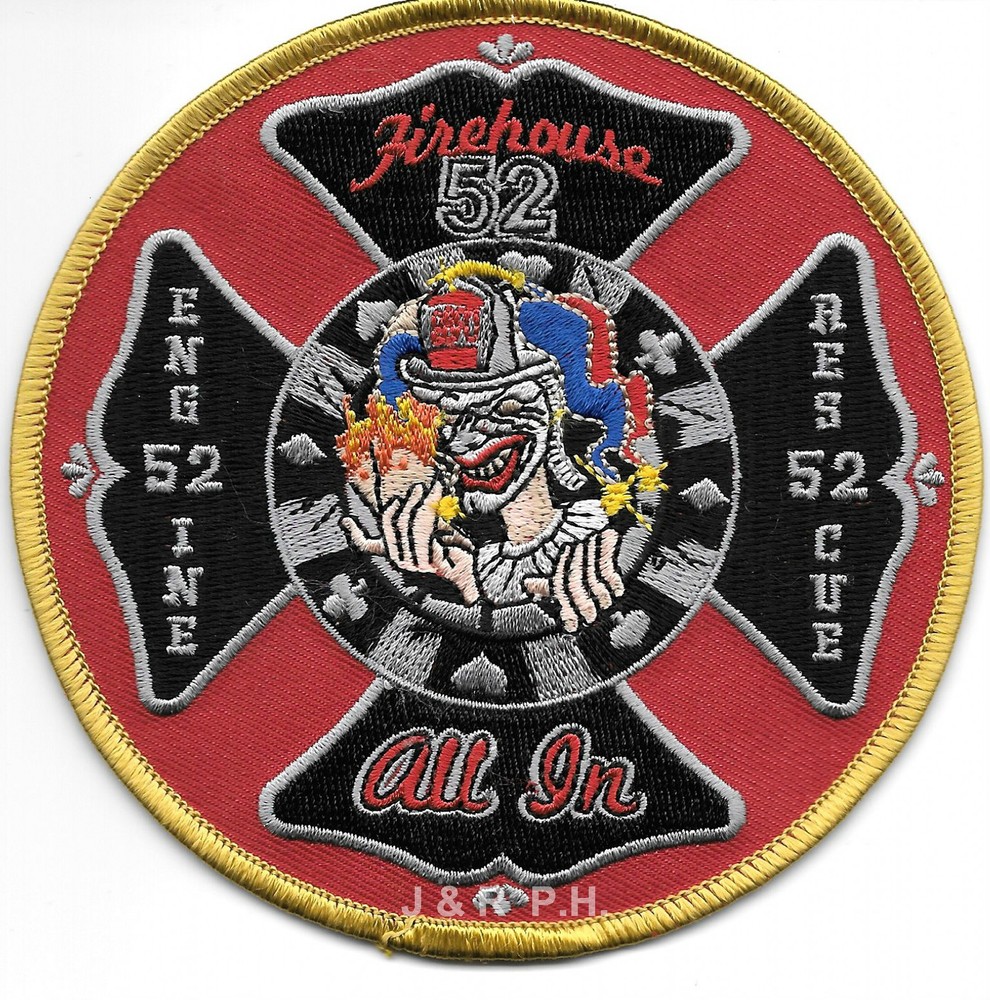Pompano Beach Station-52, Florida "ALL IN"  (4.5" round size) fire patch