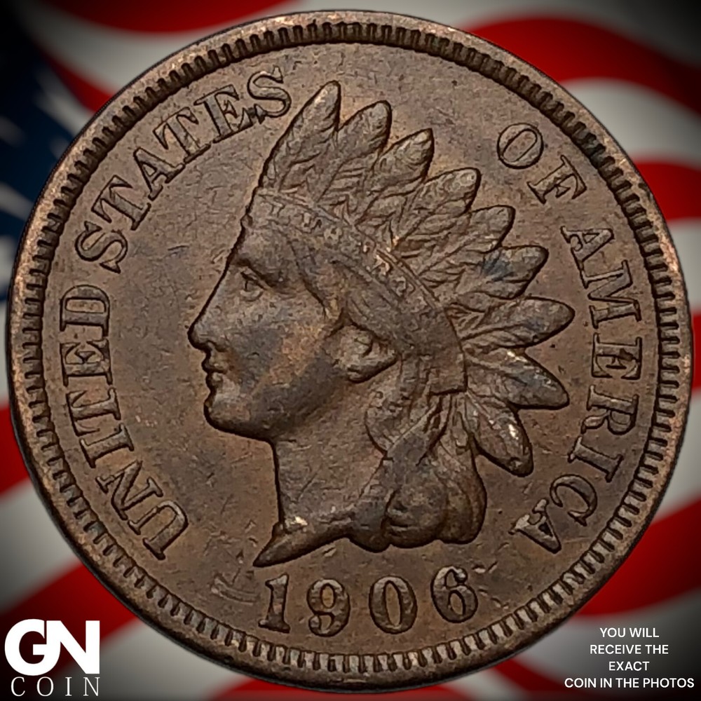 1906 Indian Head Cent Penny X2078