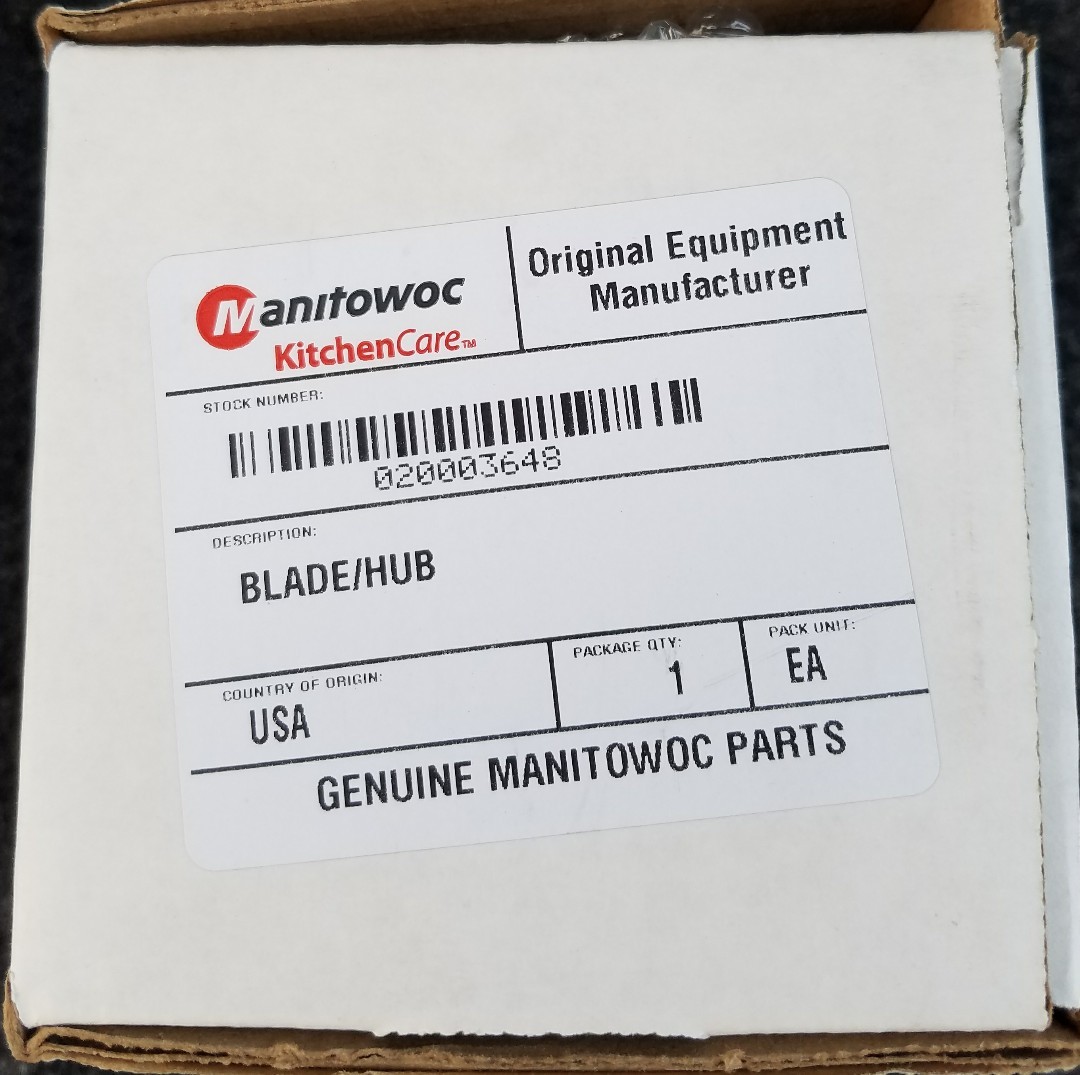 Manitowoc Beverage 020003648 BLADE/HUB