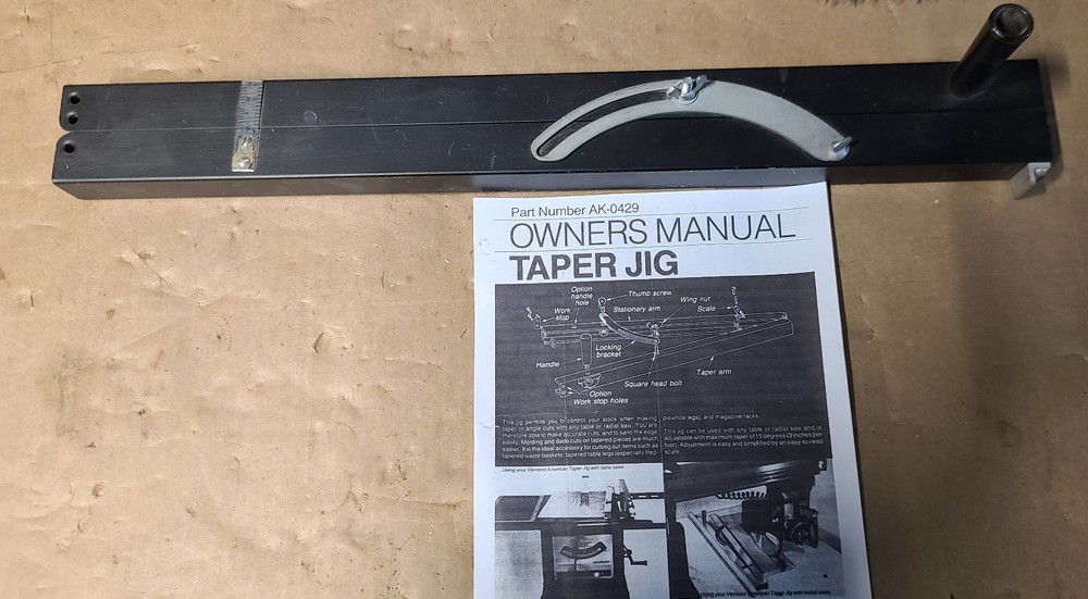 Shopsmith Mark V & Mark 7 Taper Jig