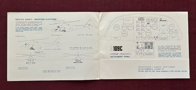 Agusta 109C 1975 Brochure