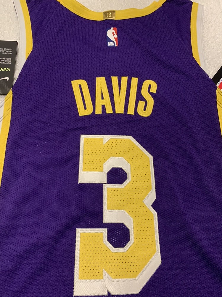 Nike Lakers Authentic Anthony Davis 2018-19’ Statement Jersey W/Wish Patch - 40