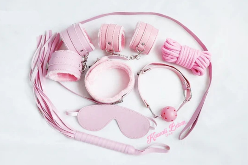 7 pcs SM Bondage submissive (pink)