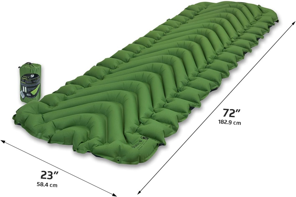 Static V Lightweight Inflatable Sleeping Pad | Comfortable, Lightweight, Easy to