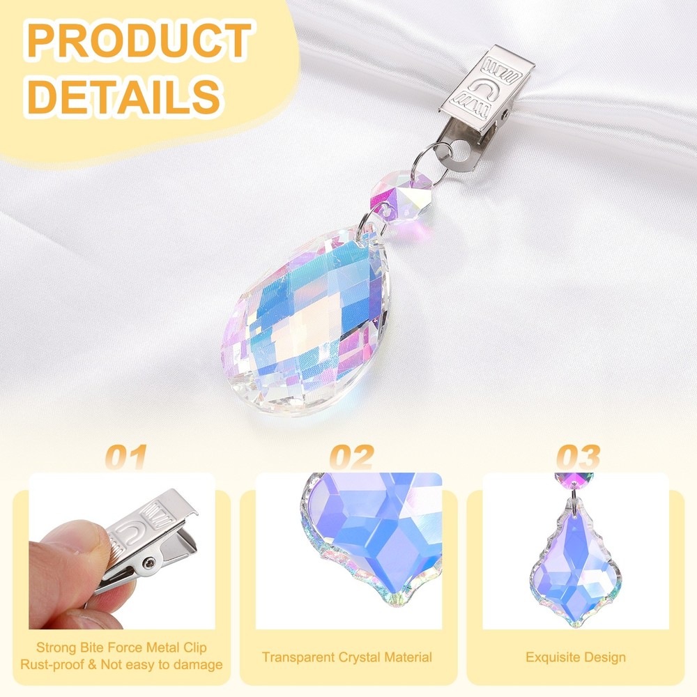 4Pcs Tablecloth Weights, Maple Leaf Shape Curtain Weight, AB Color