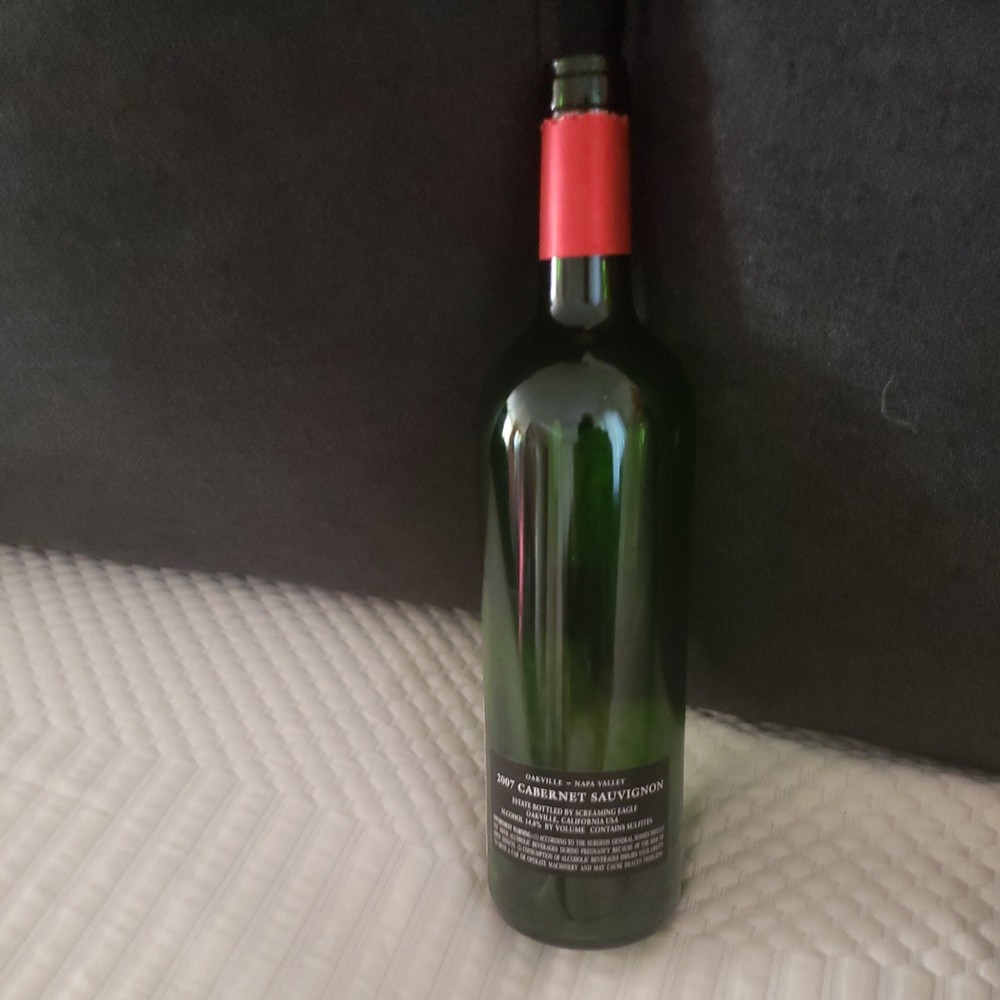 2007 Screaming Eagle Wine Empty Bottle w cork