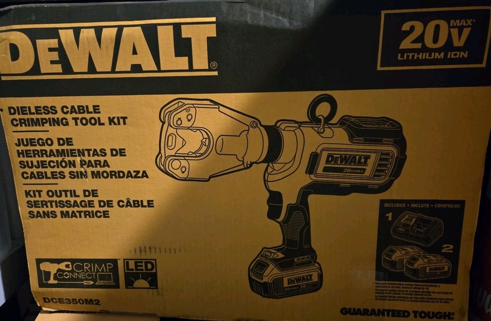 DEWALT Cable Crimping Tool Dieless (DCE350M2)