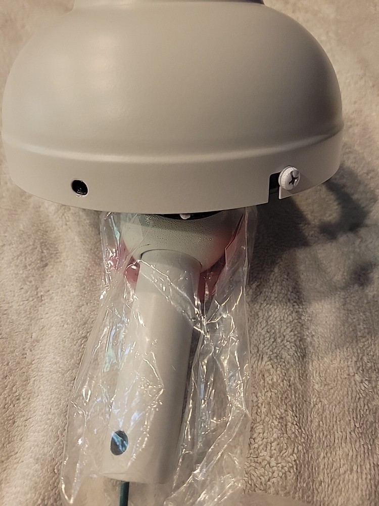 4 1/2 " Matte White Down Rod, Bracket, And Cover
