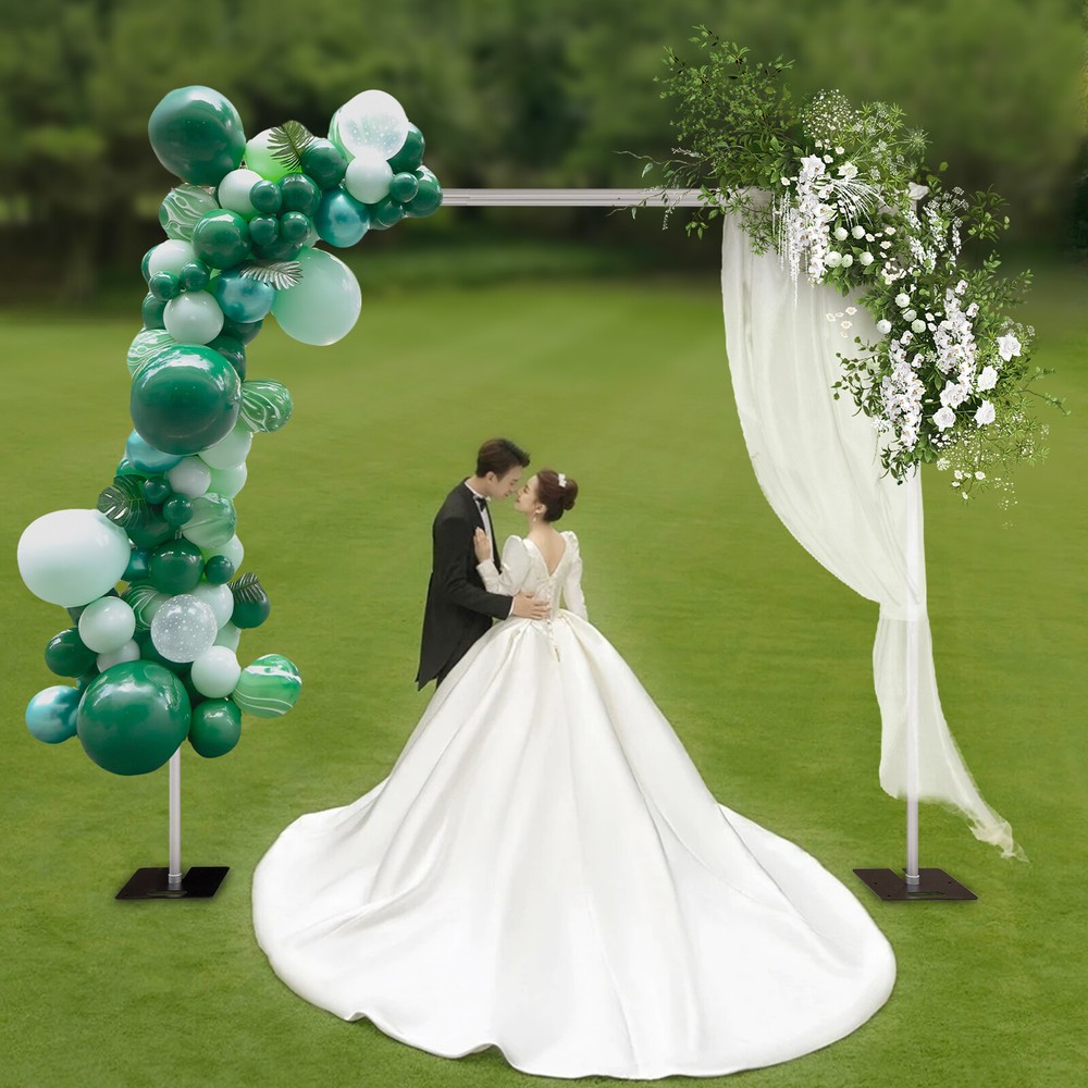 DOUBLE CROSS BAR ADJUSTABLE QUICK BACKDROP KIT 10 FT x 10 FT PIPE WITHOUT DRAPE