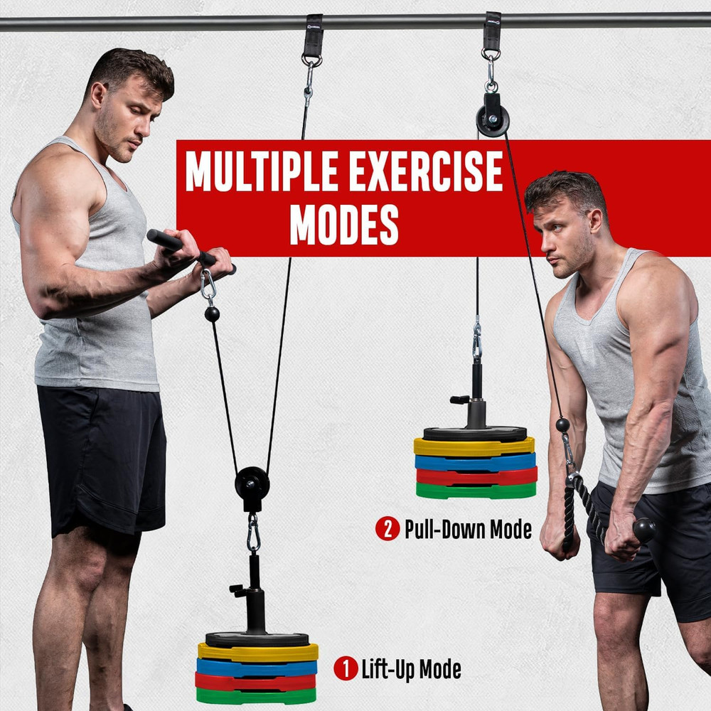 Pulley System Gym, Cable Weight Pulley System for Gym LAT Pulldown, Biceps Curl
