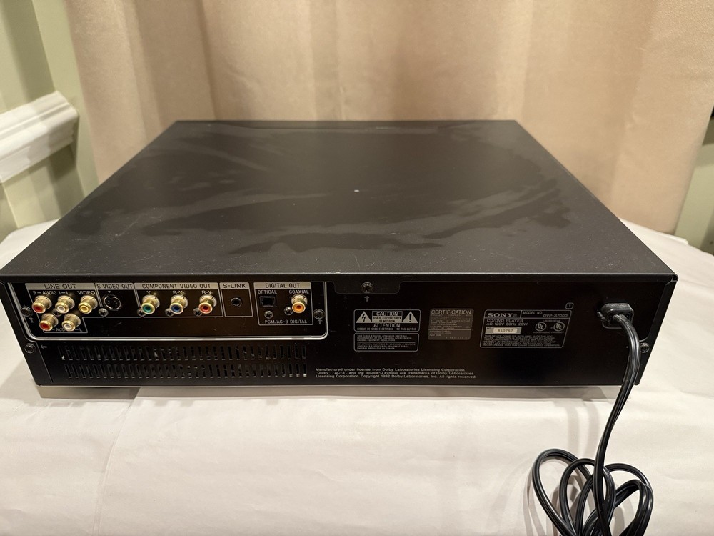 💙Sony DVP-S7000 CD/ DVD player extra SERVICED, Fully Functional