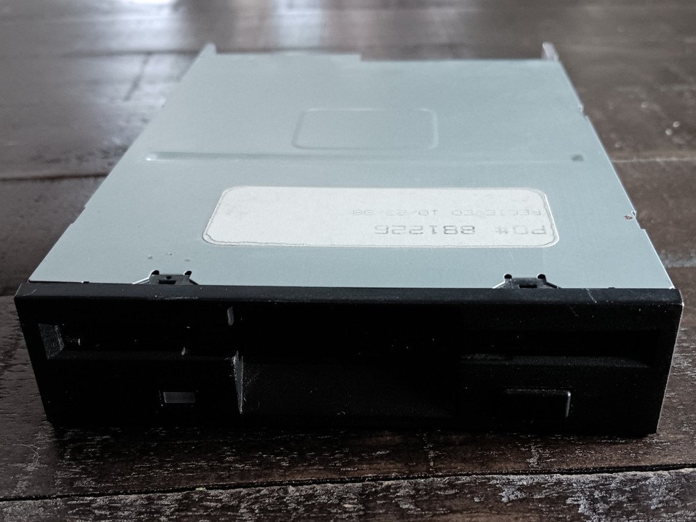 Teac Corp P/N 193077A4-29 3.5" FLOPPY DRIVE - Black FRONT PANEL For Pc Computer