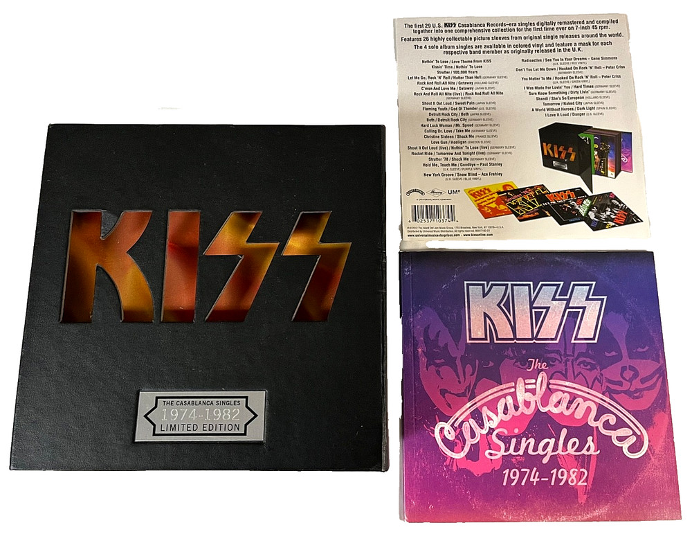 KISS The Casablanca Singles Box Set EMPTY Box 2012 Ltd Edition 1974-1982 Ace 3-D