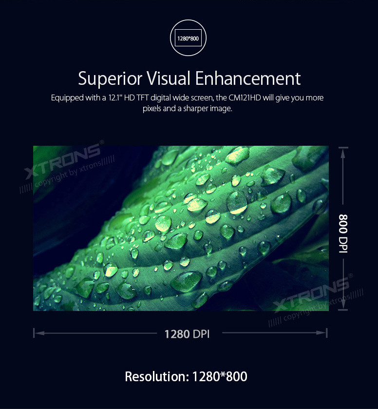 XTRONS 12.1" Car Overhead Player Wide Screen 1080P Flip Down Roof Mount Monitor