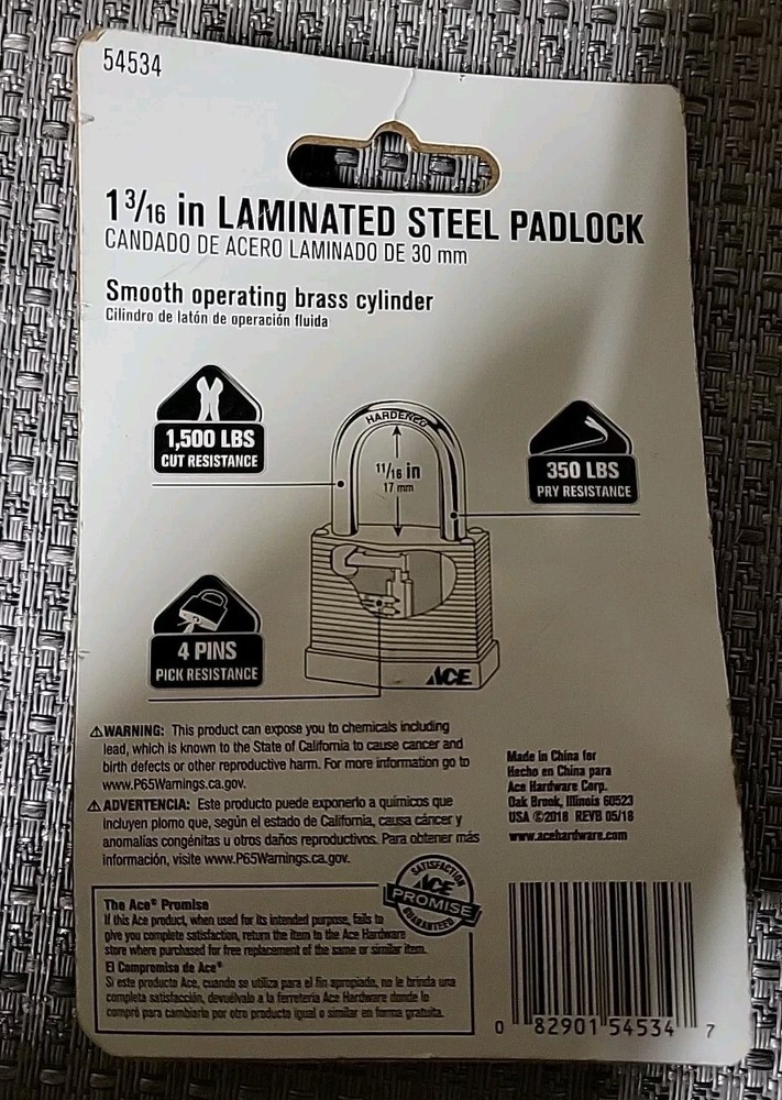 Ace 1-3/16in. General Security Padlock