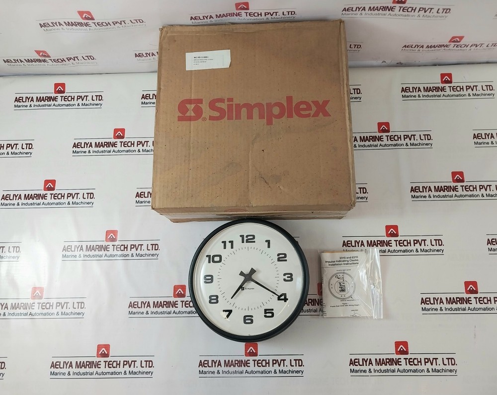SIMPLEX 6310 8013 Wall Clock 24 VDC.035AMP
