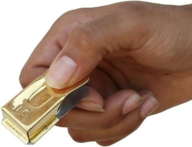 U.S. WWII D-Day Paratrooper Brass Signaling Cricket Clicker