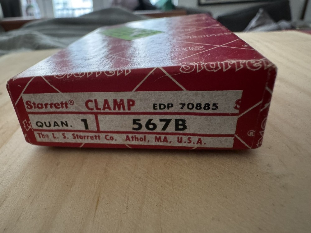 Starrett 567B V-Block Clamp, NEW