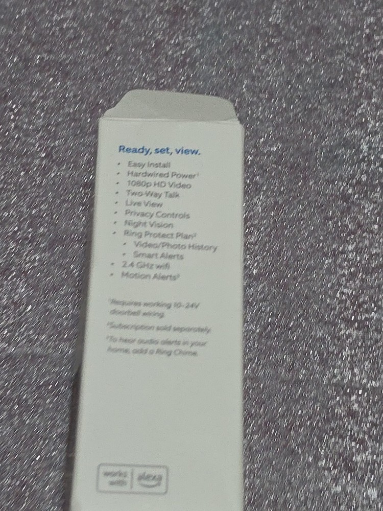 Ring Video Doorbell Wired - Black