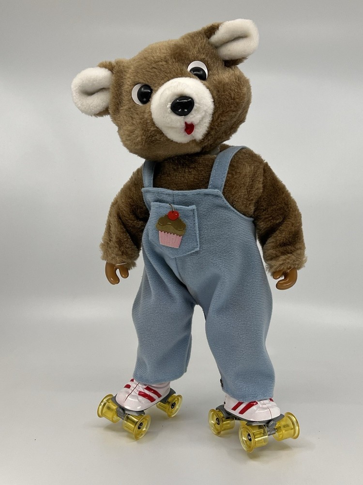 VINTAGE Happy Bear Lovely Roller Bear w/ Box Untested