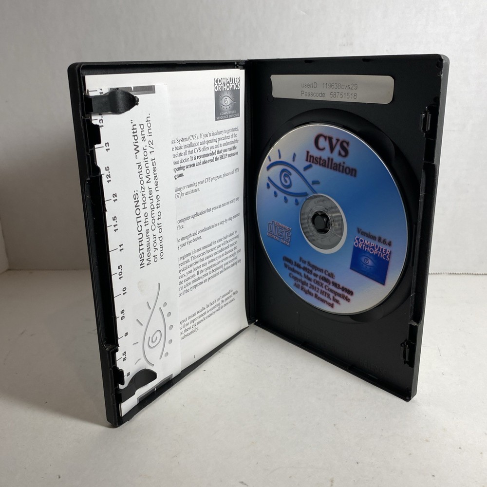 Computer Orthoptics Computerized Home Vergence Exercises HTS iNet Software