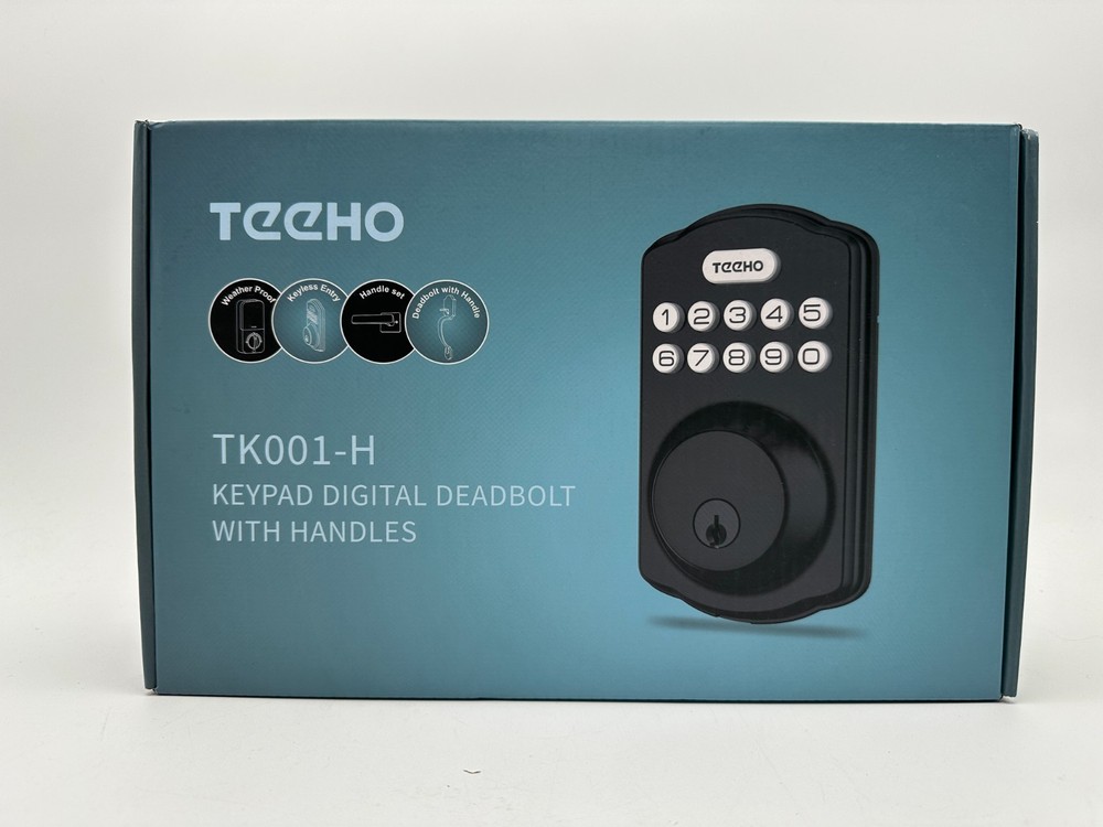 Digital Keypad Door Lock Set, Secure Front Door Access with Handle & 2 Keys