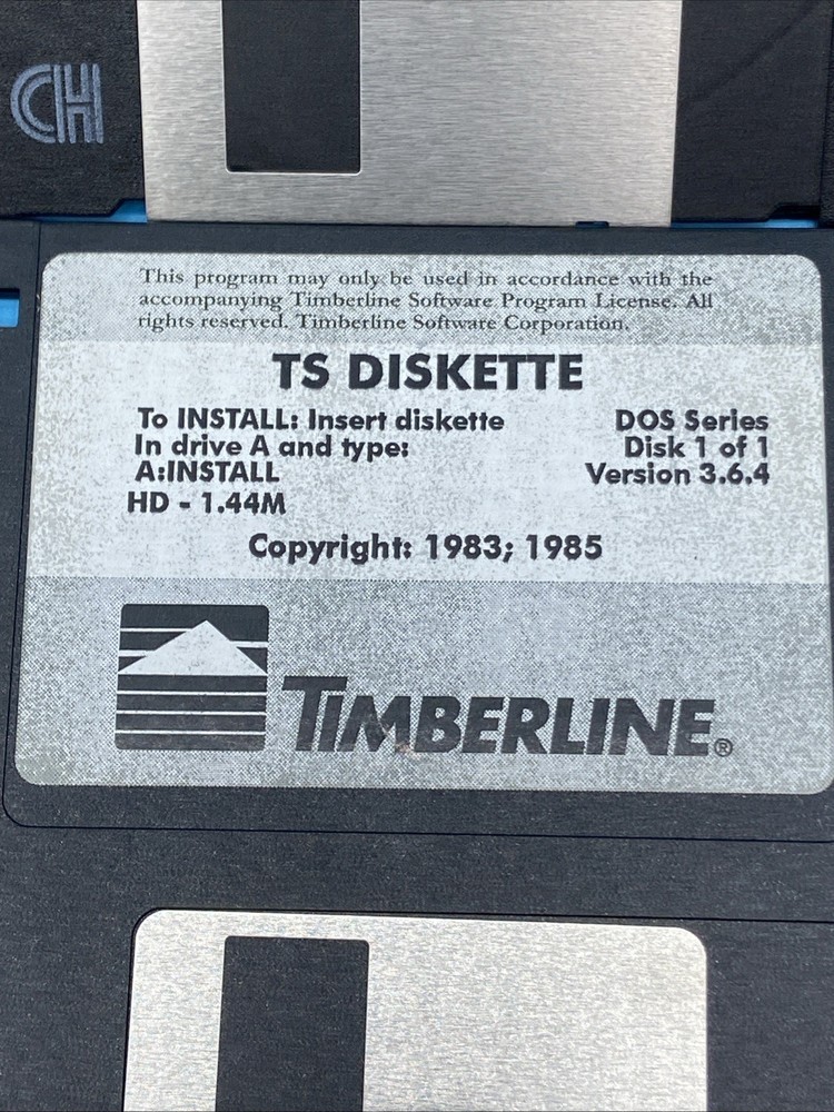 7 Vintage Timberline Software Floppy Disks Precision Extended Digitizer Untested