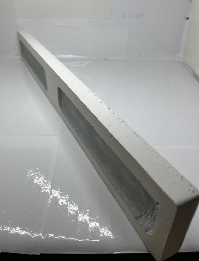 NEW USS19Y-ARCY 17-87in. Solid Surface Technology Backsplash in Arctic White