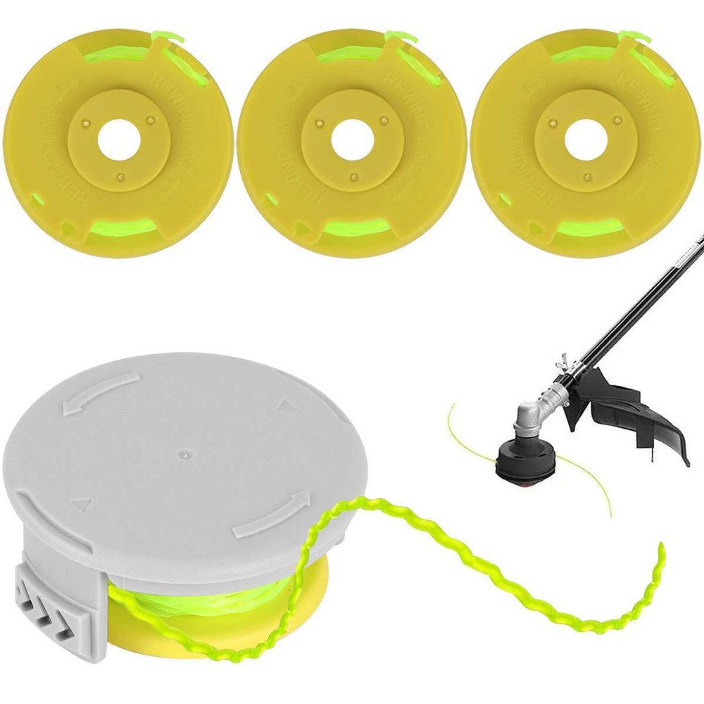 For Ryobi Replacement Twisted 0.080 In. String Trimmer Auto Feed Line Spools