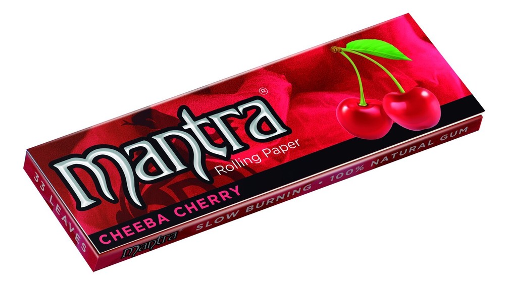 Mantra Papers Cherry Flavored Rolling Paper Full Box (24 Booklets)