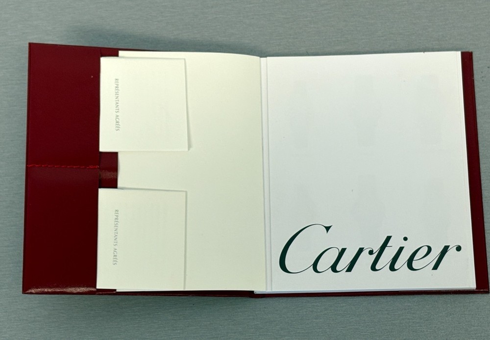 Cartier Original Red Folder Instruction Booklet & Small Booklet's