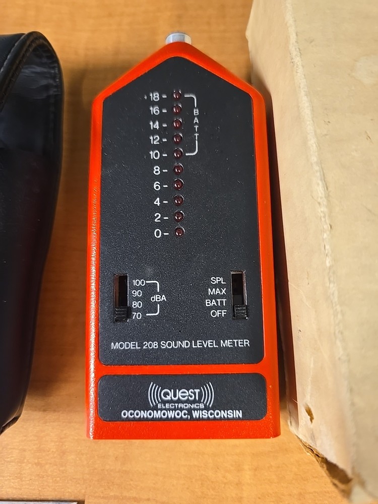 Quest Technologies Model 208 / 208L Permissible Sound Level Meter