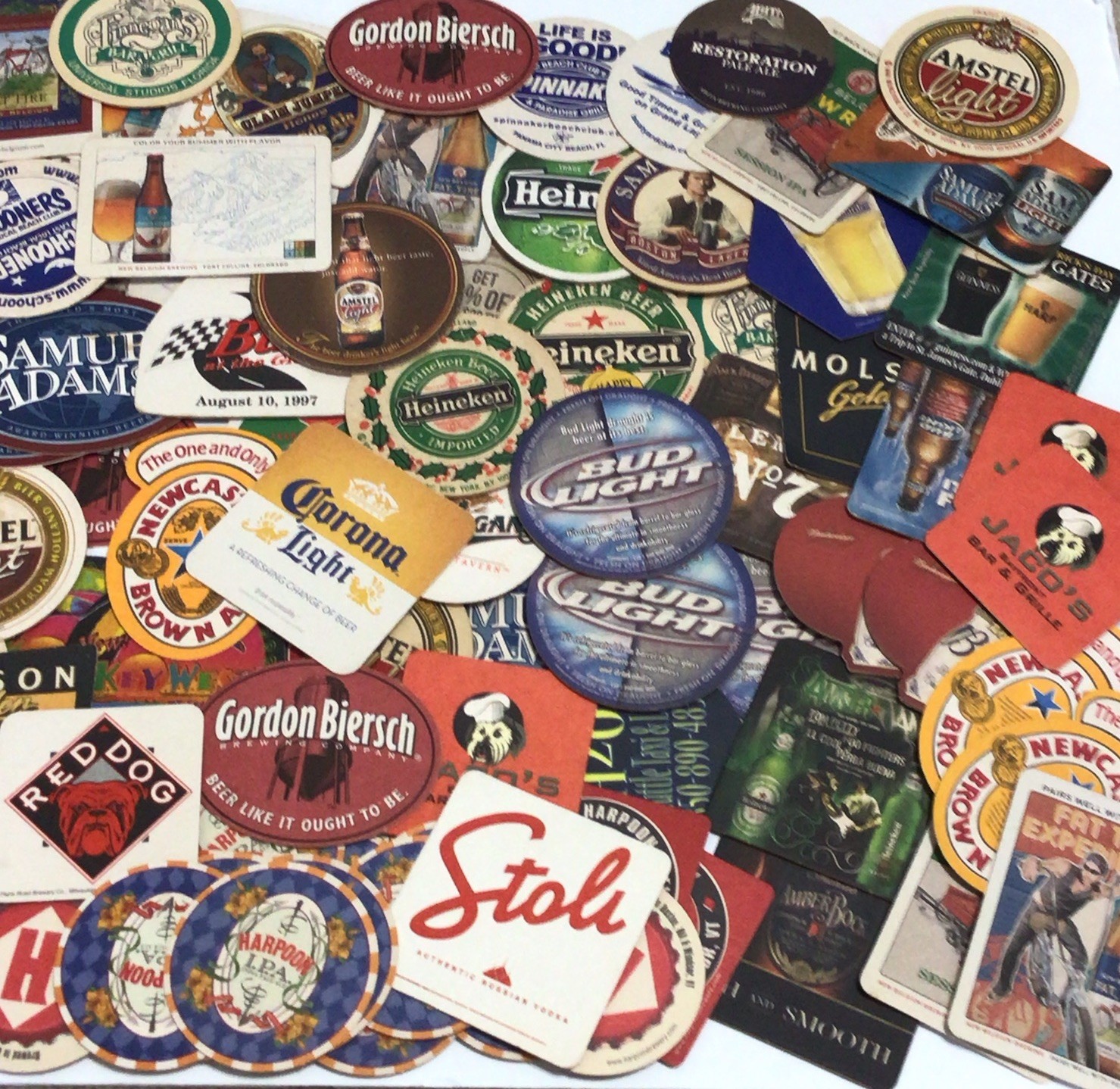 Vintage Mixed Lot of 125 Barware Beer Drink Coasters Liquor Pub Advertising
