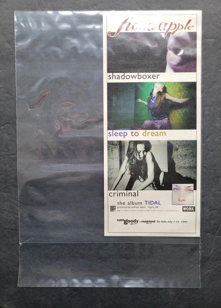 Fiona Apple Tidal Album Promo Print Advertisement 1997