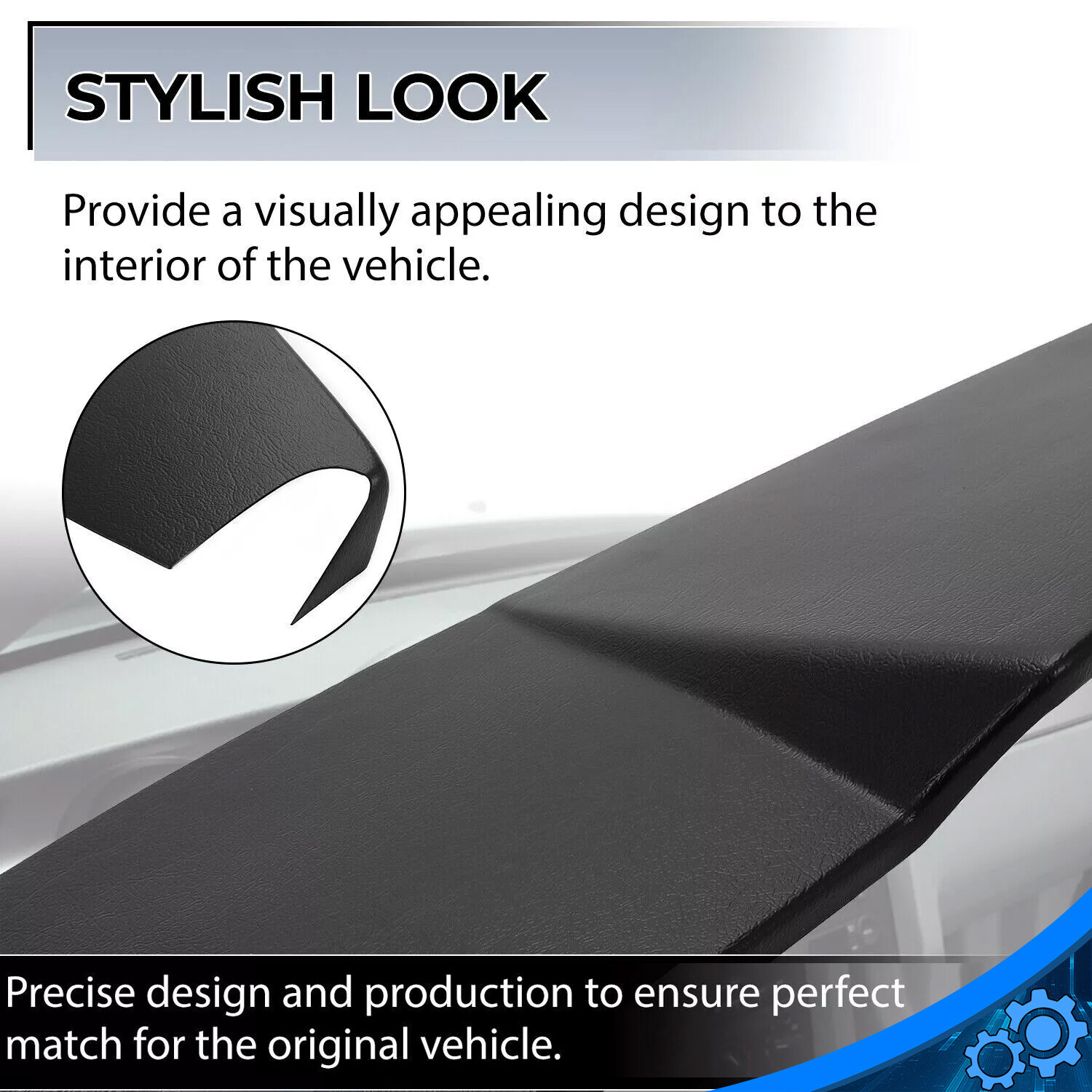 #12509LLBLK Overlay Dashboard Dash Cover Pad ABS For Ford Mustang Base 2005-2009