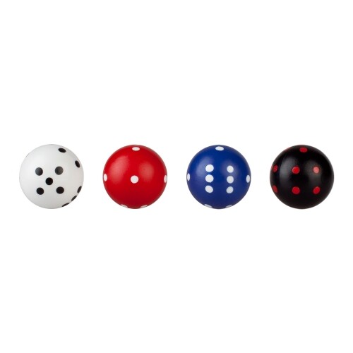 Round cube - round dice - black - 21 mm