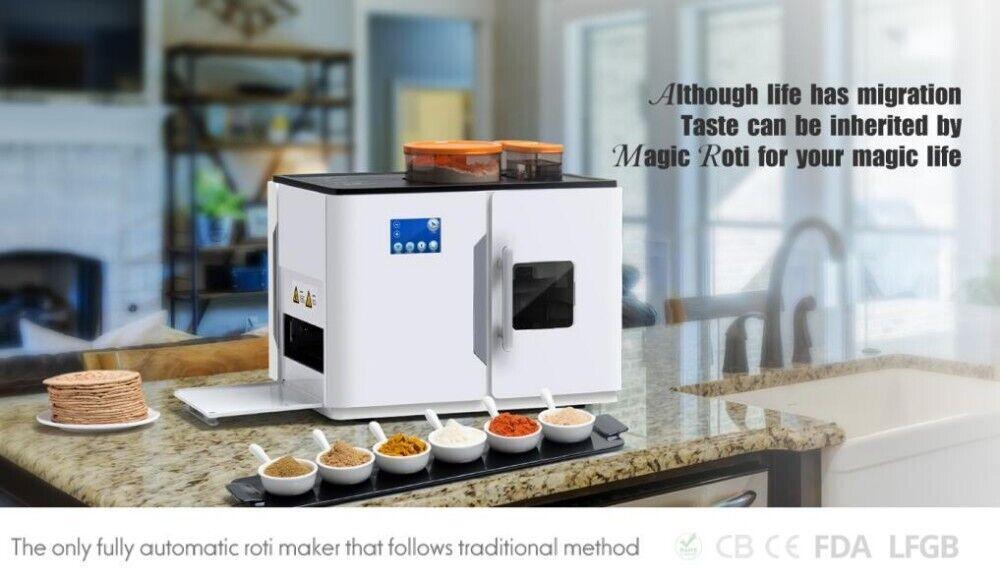 Automatic Electric Magic Roti Maker Tortilla Indian Bread Robotic Machine New