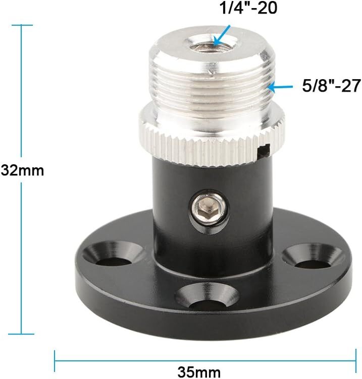 CAMVATE Microphone Table Mount with 5/8"-27 Thread