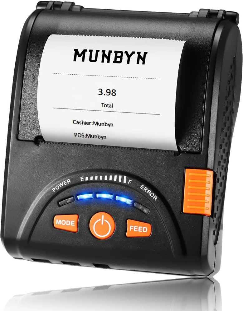 Bluetooth Receipt Printer, 58Mm Mini Wireless POS Thermal Printer for Restaur...