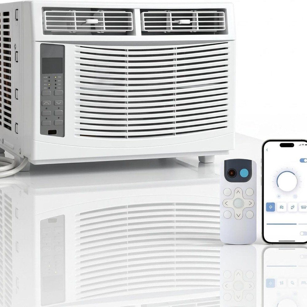 6000 BTU Window Air Conditioner with WiFi Energy Efficient/Remote/Application