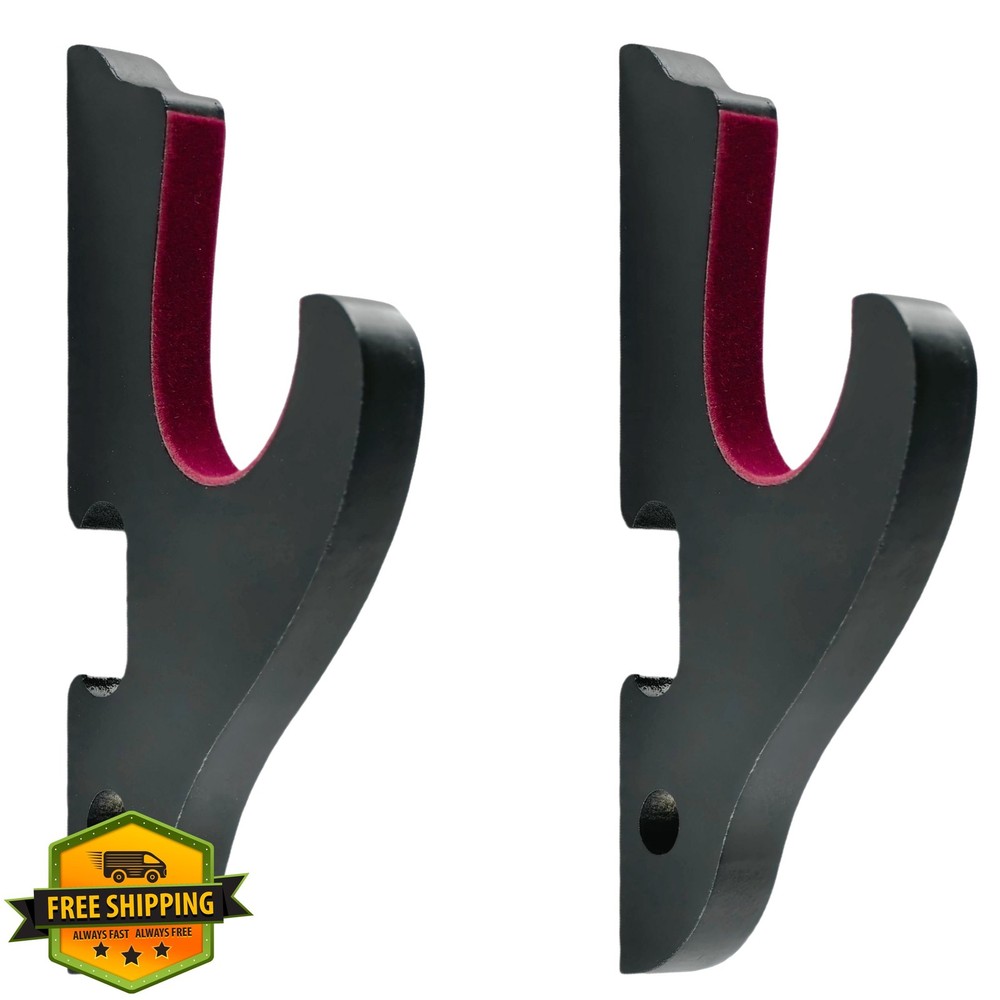 Eforlife 2pc Samurai Sword Hook Wall Mount Display Holder Adjustable Katana
