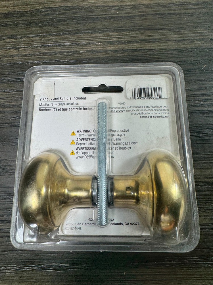 Entry Defender Security Door Knobs 805390-BNT
