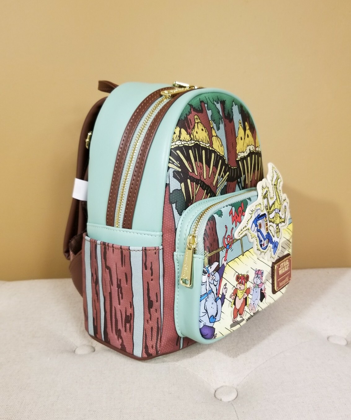 Loungefly Star Wars Ewoks and Droids Glow in the Dark Exclusive Backpack NEW